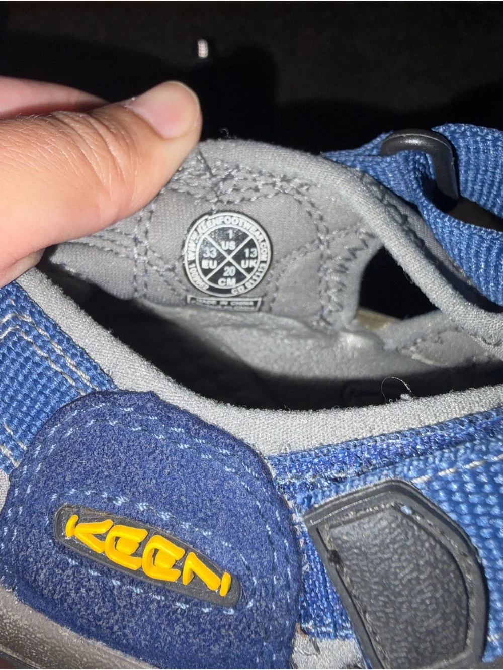 Keen Kids Navy and Gray Closed-Toe Sport Sandals